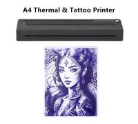 Mini stampante termica portatile A4 Stampante multifunzionale per tatuaggi e documenti Stampante per tatuaggi con stampa HD Bluetooth Stampante per carta A4