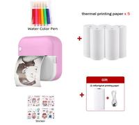 Mini stampante termica portatile senza inchiostro Bluetooth per Android e iOS â Stampa foto, etichette, documenti, banche dati di domande â Rosa
