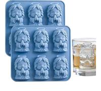 Mini Stampi Per Cubetti Di Ghiaccio Jesus Whiskey, Stampi Riutilizzabili Per Cubetti Di Ghiaccio Con Simpatiche Forme 3D, Facili Da Sformare, Adatti Per Bevande Come Whisky (2pcs)