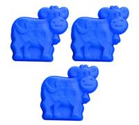 mini stampi per torte a forma di mucca, in silicone per bovini da latte, per muffin, brownie, grandi stampi per sapone (colore casuale).