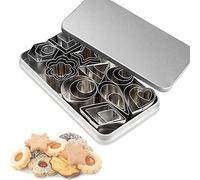 Mini stampini per biscotti - 30 piccoli stampini per ritagliare argilla polimerica, pasta per pasticceria, crosta di torta e frutta - Stampi per biscotti in metallo