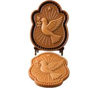 Mini stampo antiaderente per torta con presepe in ABS, religioso per la | Superficie antiaderente in ABS per uso alimentare, cottura festiva della chiesa domestica, stampo presepe in rilievo 3D