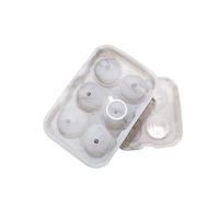 Mini stampo di ghiaccio, Stampo for ghiaccio sferico in silicone a 6 cavità fai da te for palline di whisky e ghiaccioli(6 Holes)