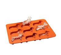 Mini stampo di ghiaccio, Stampo in silicone for cubetti di ghiaccio e cioccolato a forma di cucciolo di bassotto