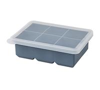 Mini stampo di ghiaccio, Vassoio for cubetti di ghiaccio in silicone con coperchio impilabile multicolore, diverse dimensioni(Blue,11x6x5cm)