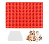 Mini Stampo Rotondo in Silicone a 468 Cavità con 1 Spatola per Crocchette per Cani, Teglia in Silicone per Crocchette per Cani, Teglia Riutilizzabile per Biscotti in Gelatina per Animali Domestici