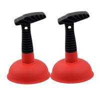 Mini stantuffo in gomma, strumento per sbloccare il lavello con aspirazione potente da 2 pezzi per ristorante domestico, 4x7 pollici