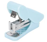 Mini Stapler Small Paper Binding Machine with Nail Puller Durable High Strength Plastic Lightweight Portable for Office School Students Teachers No 10 Nails Up to 15 Sheets (121-light blue)