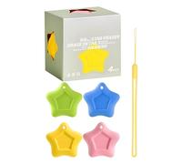 Mini Star Eraser, set di cancelleria, 4 pezzi, gomma a prova di perdite, per insegnanti, studenti, aule, compiti, esami, biblioteca, studio, disegnatore, ufficio