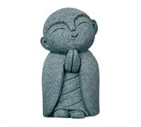 Mini statua del monaco Buddha, piccole figurine del Buddha monaco per giardino Zen e acquario, scultura naturale in pietra arenaria per decorazione da tavolo da ufficio, decorazione Feng Shui per la