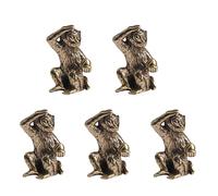 Mini statua di scimmia in bronzo Statua di scimmia Accessori per il paesaggio