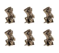 Mini statua di scimmia in bronzo Statua di scimmia Accessori per il paesaggio