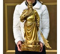 Mini Statue Ornamenti Decorazioni Statue sculture per Fuori guan yu 56 cm Enorme Ufficio Domestico -efficacia Talisman Protezione casa Denaro disegnando Dio Marziale di ricchezza guan Gong guandi