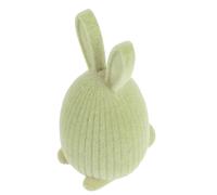 Mini Statuette Di Animali Resina Coniglietto Pasqua Che Tiene L'uovo