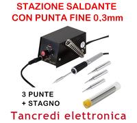 MINI STAZIONE SALDANTE 3 PUNTE ULTRA FINE 0,3mm ZD-927 SALDATORE 8W 100-450°C