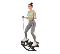 Mini stepper con nastri, movimento rotatorio, cyclette per allenamento | Twist Stepper con fasce di allenamento per gambe, glutei e addome, allenamento a casa silenzioso con telaio robusto e pedali
