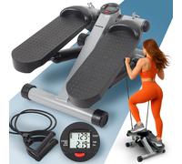 Mini stepper fitness casa con bande di resistenza e schermo LCD 5 funzioni -