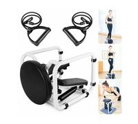 MINI STEPPER MULTIFUNZIONE CON BANDE ELASTICI DI RESISTENZA SEDUTA FITNESS CASA