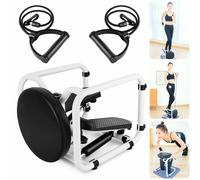 Mini stepper multifunzione con bande elastici di resistenza seduta fitness casa