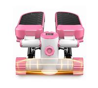 Mini Stepper per Fitness - Stepper Portatile per Scale a Torsione Regolabile in Altezza, Macchina per Esercizi con Bande