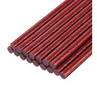Mini Sticks Colla a Caldo 8\" x 0.27\" per Pistole Colla Rossa Glitter 16pz