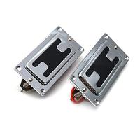 Mini Stile Due Linee Sigillato Elettrico Elettrico Basso Basso Humbucker Pickup Collo/Ponte Pickup Cromato Pickup chitarra elettrica (Color : Neck and Bridge)