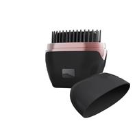 Mini Straightener, Rechargeable Wireless Portable Hair Straightener Brush, 3-Speed Temperature Control, Mini Hair Straightener for Women, Idea for Home Travel (Black)