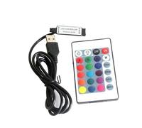 Mini striscia luminosa USB con 3 pulsanti, striscia luminosa LED colorata, controller RGB MINI telecomando(5V 17 key)