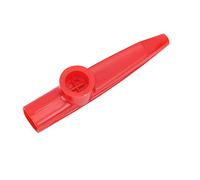 Mini strumento Kazoo in plastica, strumento musicale a fiato portatile per principianti, compagno di viaggio facile da imparare per chitarra e ukulele (Rossa)
