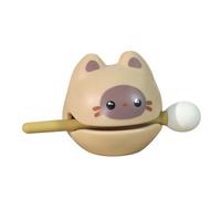 Mini strumento musicale a percussione in legno simpatico tamburo di pesce Zen Block statuetta in resina per la meditazione ufficio sollievo dallo stress natura legno musica casa (D)