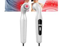 Mini Strumento per Fisioterapia ad ultrasuoni (1 MHz e 3 MHz), 3 Marce Regolabili/Controllo Timer 1-15 Minuti, Protezione Temperatura costante, Area di radiazione effettiva: 4 cm²,Bianco