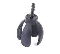 Mini strumento per raccogliere palline a 4 rebbi per impugnatura del putter, colore nero, lavorazione creativa e squisita durevolezza