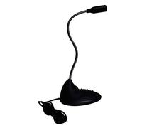 Mini Studio Speech Microphone 3.5mm Plug Gooseneck Mic Wired Microphone Flexible Stand for Computer PC Desktop Notebook