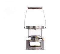 Mini stufa a cherosene con visione a 360°, lampada da fuoco, portatile campeggio, a in acciaio inossidabile for tè e picnic