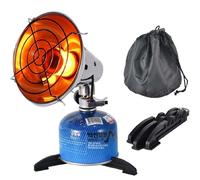 Mini Stufa a Gas Campeggio, Stufetta Gas Portatile Riscaldanti da Esterno con Supporto Regolabile e Borsa Portaoggetti, Riscaldatore a Gas per Inverno Picnic Escursionismo Viaggi