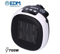 MINI STUFA TERMOVENTILATORE CERAMICO 700W CON SPINA POST. INTEGRATA PROGRAMMAB.