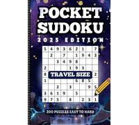 Mini Sudoku Book - Travel Suduko Puzzle Book For Adults - Small Size Pocket Suduko: 200 Puzzles - Easy to Very Hard Sudoku