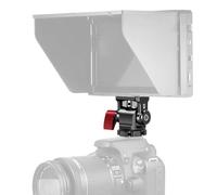 Mini supporto a sgancio rapido con testa a vite da 1/4, staffa inferiore con foro per vite da 1/4 e supporto a piede freddo per presa hot shoe standard per fotocamera DSLR standard, accessori