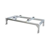 Mini supporto a terra AC doppio strato resistente - staffe di montaggio universali ammortizzanti per compressori, durevole L85 x W50 x H18 cm, supporto regolabile