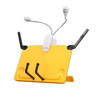 Mini supporto per libri da scrivania con luce LED, supporto pieghevole per spartiti da scrivania, set di luci per leggio, luce da lettura con clip per spartiti, libri