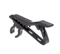 Mini Supporto per Microfono con Clip da Colletto con Risvolto da 5 mm in Metallo Nero per Microfono Fashion Book