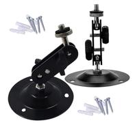 Mini supporto per telecamera a circuito chiuso da parete e soffitto, in acciaio inox, colore nero, universale, accessori per montaggio a parete
