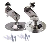 Mini supporto per telecamera a circuito chiuso da parete e soffitto, in acciaio inox, universale, accessori per montaggio a parete, 2 pezzi