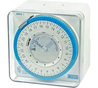 MINI T-QRD 250V.INTERRUPTOR HORARIO ANALOGICO.MONTAJE TRASCUADRO.ESFERA 24 H 16(4) A.RESERVA >100 H