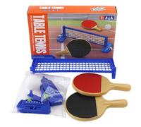 Mini Table Tennis Set - 11.22 Inch Portable Pong | PP Educational Game - Interactive mini table tennis board for kids teens adults home travel parties school office indoor fun