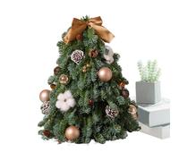 Mini Tabletop Christmas Tree - Realistic Artificial Greenery | Little Holiday Tree For Christmas Decorations | Indoor And Outdoor Decor For Party, Bedroom, Living Room, Kitchen, Farmhouse, Office, Dor