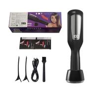 Mini tagliacapelli senza fili con doppie punte, per la cura dei capelli agli ioni negativi, per rimuovere le doppie punte asciutte, con indicatore LED, danneggiati e fragili dai capelli (nero)