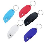 Mini Tagliacarte,5 PCS Coltello Portachiavi Lama di Sicurezza,Taglierino di Sicurezza Retrattile per Lettere,Pacchi e Artigianato,Taglierino Portatile e Resistente per Ufficio,Casa,Scuola