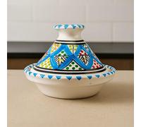 Mini Tajine Etnico Porta Spezie in Ceramica Terracotta Tunisina - Eleganza Artigianale per la Cucina Diam. 13 Cm 1507251401 Marocco Tunisia Etnico del Mondo