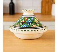 Mini Tajine Etnico Porta Spezie in Ceramica Terracotta Tunisina - Eleganza Artigianale per la Cucina Diam. 13 Cm 1507251403 Marocco Tunisia Etnico del Mondo